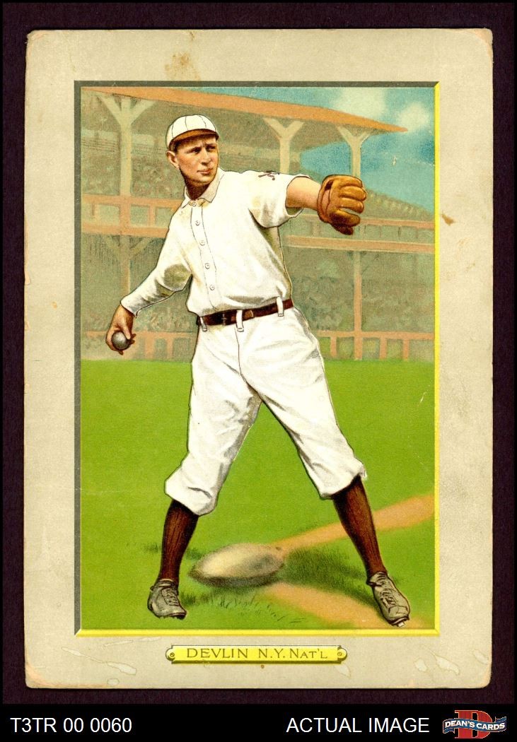 1911 T3 Turkey Red #10 Art Devlin  Giants 1.5 - FAIR