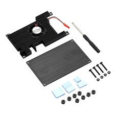 Aluminum Cover Base Passive Cooling Fan Silicone Heatsinks For Orange Pi 5 A