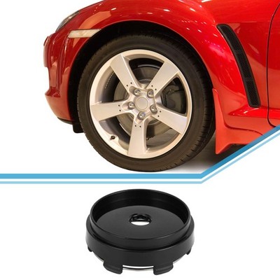 Universal Wheel Center Hub Cap Durable 66mm 2.60'' Outside Diameter Black