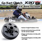 Go Kart Clutch 3/4" Bore 10T for 40/41/420 Chain, Fits Predator 212 6.5HP