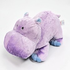 Baby Gund Purple Hippo Plush Chubbles 5833 Silky Chubby Lavender Hippopotamus