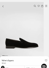 Dolce&Gabbana Velvet Slippers 