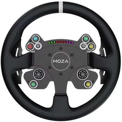 Moza Racing - CS V2P Sim Racing Steering Wheel for Windows - Black
