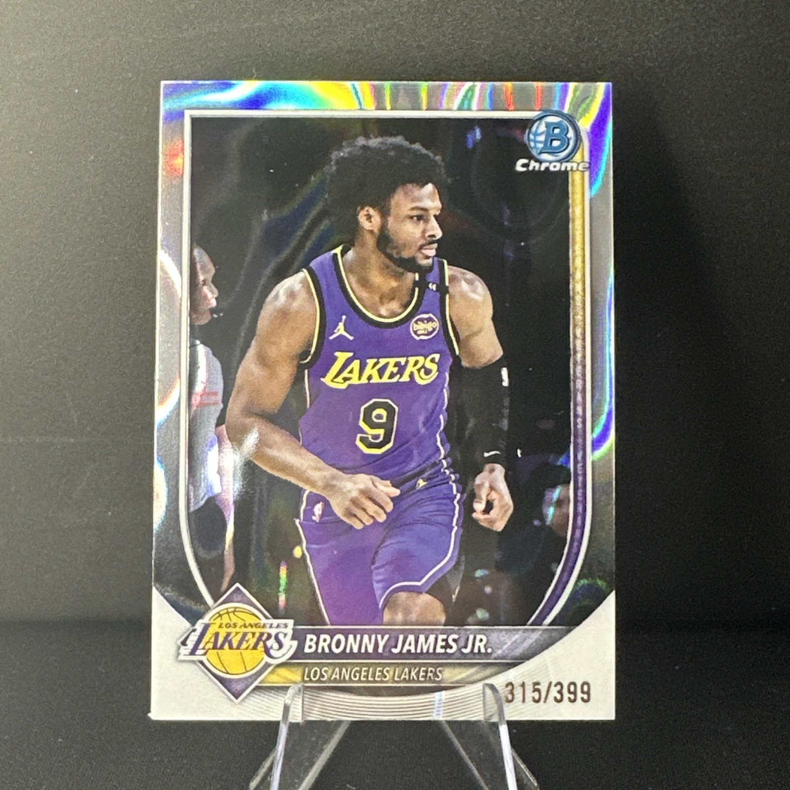 2025-26 Bowman #BCV-122 Bronny James Jr. Chrome Lava Refractors #/399