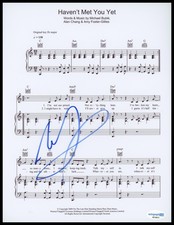 Michael Buble "Haven't Met You Yet" AUTOGRAPH Signed 8.5x11 Sheet Music ACOA