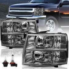 Headlight Assembly for Chevy Silverado 1500 2007-2013 2500HD 3500HD 2007-2014