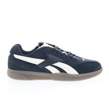 Reebok Hammer Street Mens Black Suede Lace Up Lifestyle Sneakers Shoes