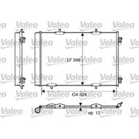 Valeo 818015 Kondensator Klimaanlage FüR Citroen Peugeot Opel DS DS3 C3 Xsara