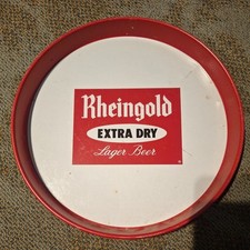 Vintage Rheingold Lager Beer 12 Beer Tray Lei...