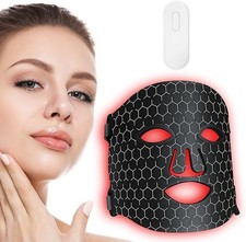 LED Face Light Therapy Mask 660nm Red Light and 850nm Near Infrared Face Light, 