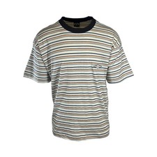 Camiseta Billabong Para Hombre Crema Horizontal Rayas Baxter Camiseta S/S (S17)