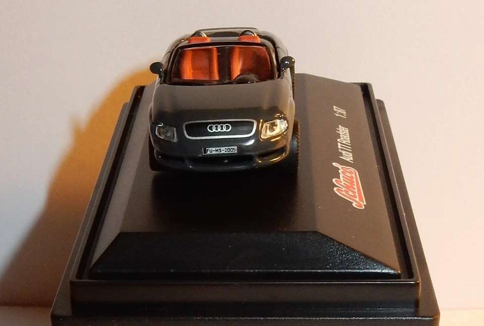 Micro IN Metallo Die Cast Schuco Ho 1/87 Tt Turbo 225 Cv Grigio Scuro No. Box - Immagine 2 di 4