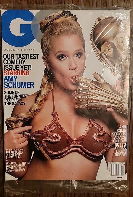 GQ Magazine - August 2015 - Amy Schumer C3PO Cover