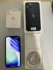 Factory Unlocked Apple iPhone 13 128GB Midnight MLA23LL/A Battery 99% - 13C