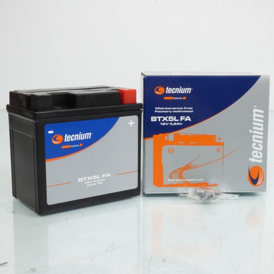 Batterie moto Tecnium YTX5L SLA 12V pour KTM 530 Exc Racing 4T