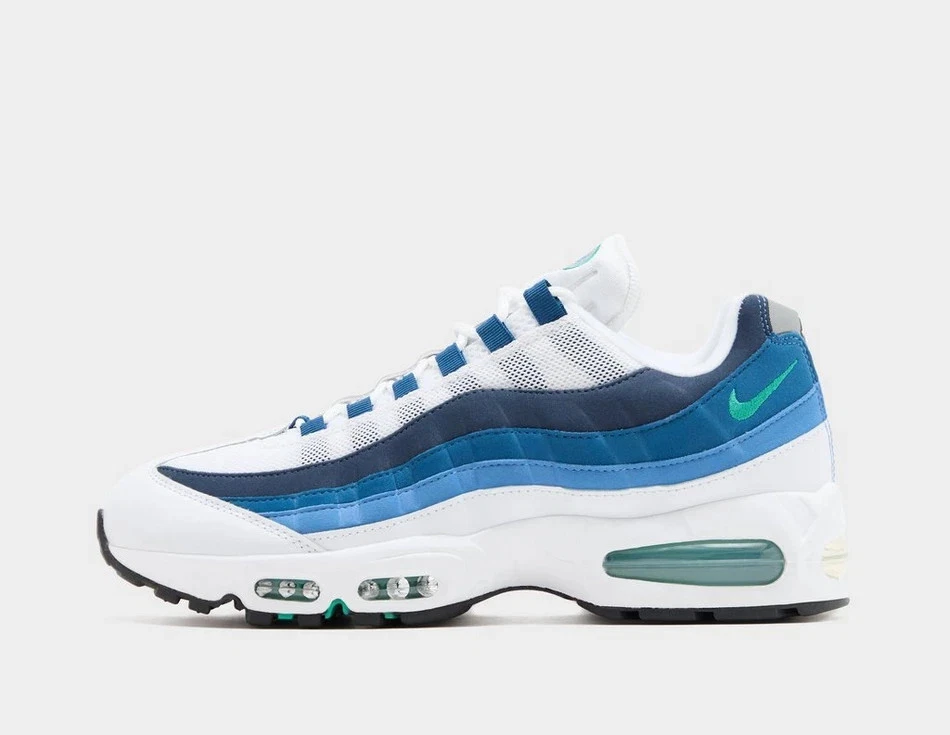 Nike Air Max 95 Big Bubble 'Slate' Men's Shoes in Blue and White
