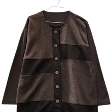 Vintage Mori Girl Brown Avant-Garde Cardigan Size L