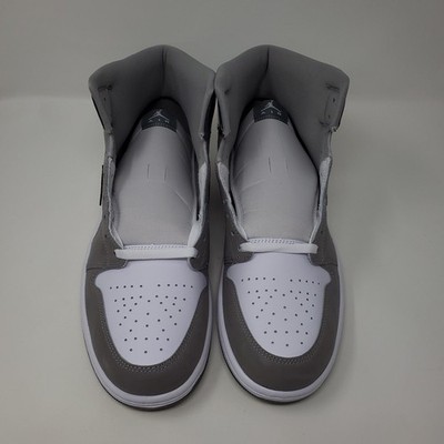 Nike Air Jordan 1 Mid SE Shoes White Medium Cool Grey HF3216-100