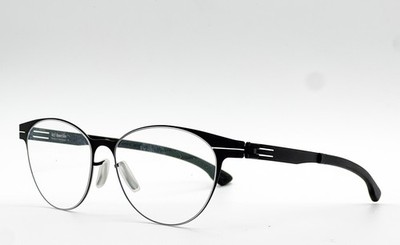 NEW IC BERLIN BOSSA NOVA BLACK AUTHENTIC EYEGLASSES 50-15