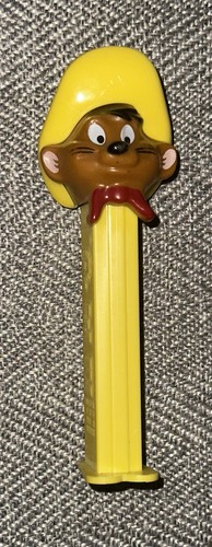 Vintage Speedy Gonzales PEZ Dispenser Yellow Stem Made in Hungary Looney Tunes