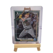 2024 Bowman Mega Box Chrome Mojo Refractor Zack Gelof RC #14 Athletics