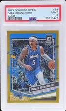 2023 Donruss Optic Paolo Banchero #54 PSA 9 Gold 5/10 Basketball Mint