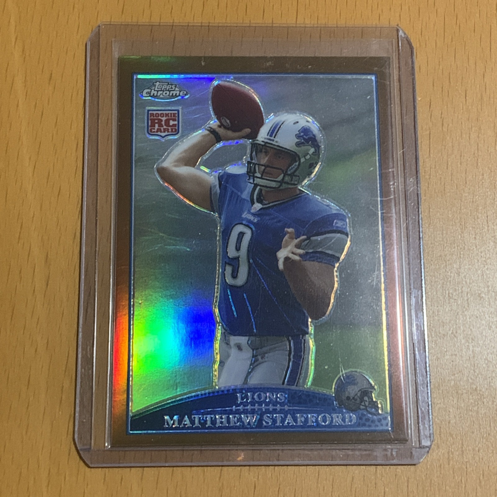2009 Topps Chrome - Matthew Stafford #TC210 Copper Refractor /649 (RC) Gem Mint