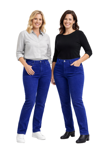 HIS Damen Jeans Madison Comfort Fit 40/33 High Waist Slim Leg Midnight Blue T3-3 - Afbeelding 1 van 8