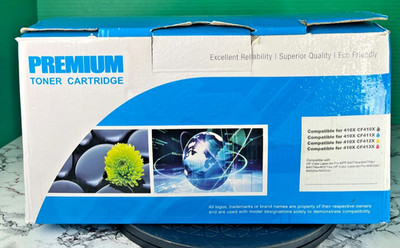HP 410X CF410X Compatible Toner 4-Pack Color LaserJet Pro M477fdn M452dw M377dw