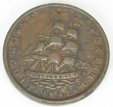 Hard Times Token, Daniel Webster, HT 16, Very Fine-, #304