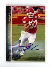 Travis Kelce Auto 2015 Topps Field Access Auto #91 Kansas City Chiefs SP