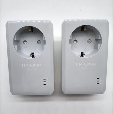 2er Set TP-LINK AV500 TL-PA4010P 500Mbps Eingebauter Ethernet-Anschluss Weiß