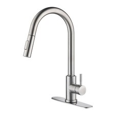 Touch Kitchen Faucet with Pull Down Sprayer Brushed Nickel