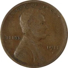 1911 S Lincoln Wheat Cent VG Very Good Details Penny SKU:I26371