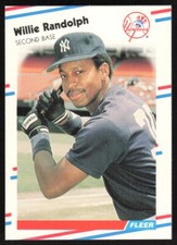 1988 Fleer Willie Randolph #218 New York Yankees