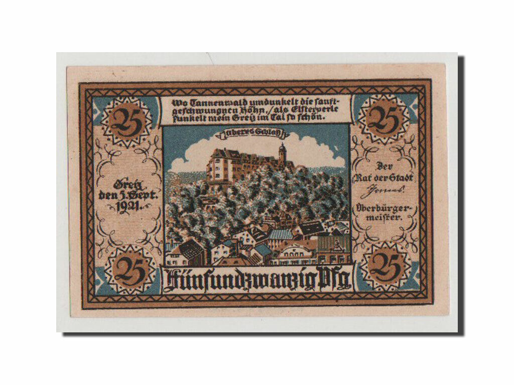 [#353588] Banknote, Niemcy, 25 fenigów, 1921, UNZ