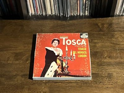 Puccini* / Tebaldi*, Del Monaco*, London* - Tosca - Highlights (Reel, 4tr Stereo