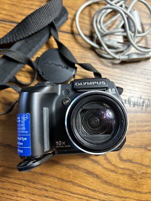 Olympus SP-500UZ 6.0 MP Digital Camera Case SD Card Charger  | TESTED
