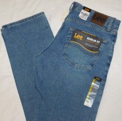 LEE Regular Jeans Straight Leg Regular Seat & Thigh Blue Wash Vintage Stone