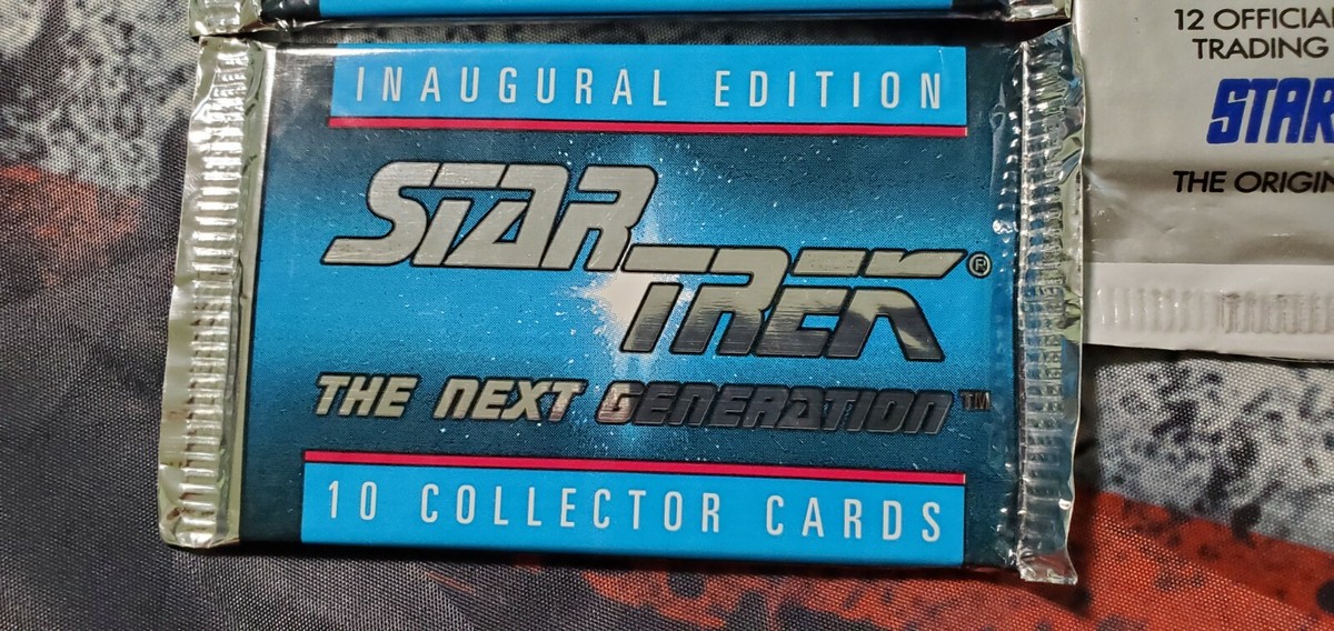 4 PACK LOT OF 1992 STAR TREK INAUGURAL EDITION & 1991 25th