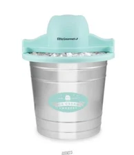 Elite Gourmet Maxi-Matic Old-fashioned Electric Ice Cream Maker EIM-308LX 4 QT.