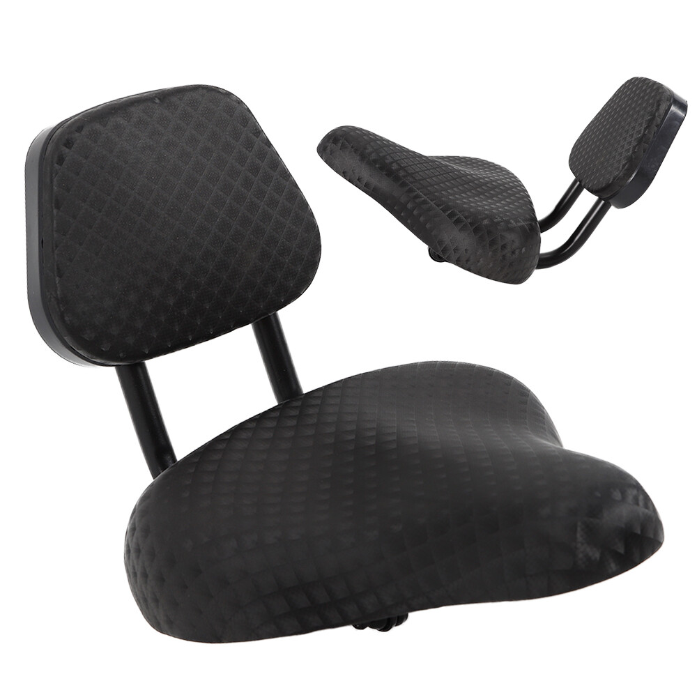 Big Wide Saddle Seat Bike Bicycle Cruiser Comfort Seat with Back Rest