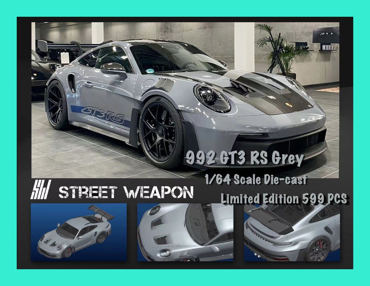 SEP 2024 SW STREET WEAPON 1/64 PORSCHE 992 GT3 RS diecast