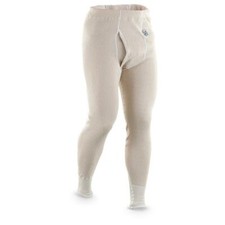 Swedish Army Heavyweight Cotton Long John Bottoms Thermals X-Large White Pants