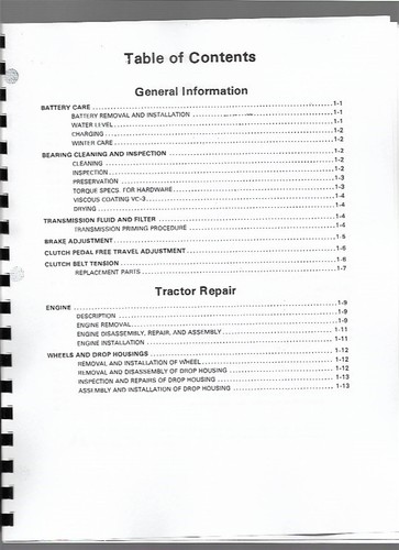 Manual de reparación de tractor de césped y jardín Simplicity 4040 4041 Power Max 9020 - Imagen 3 de 6