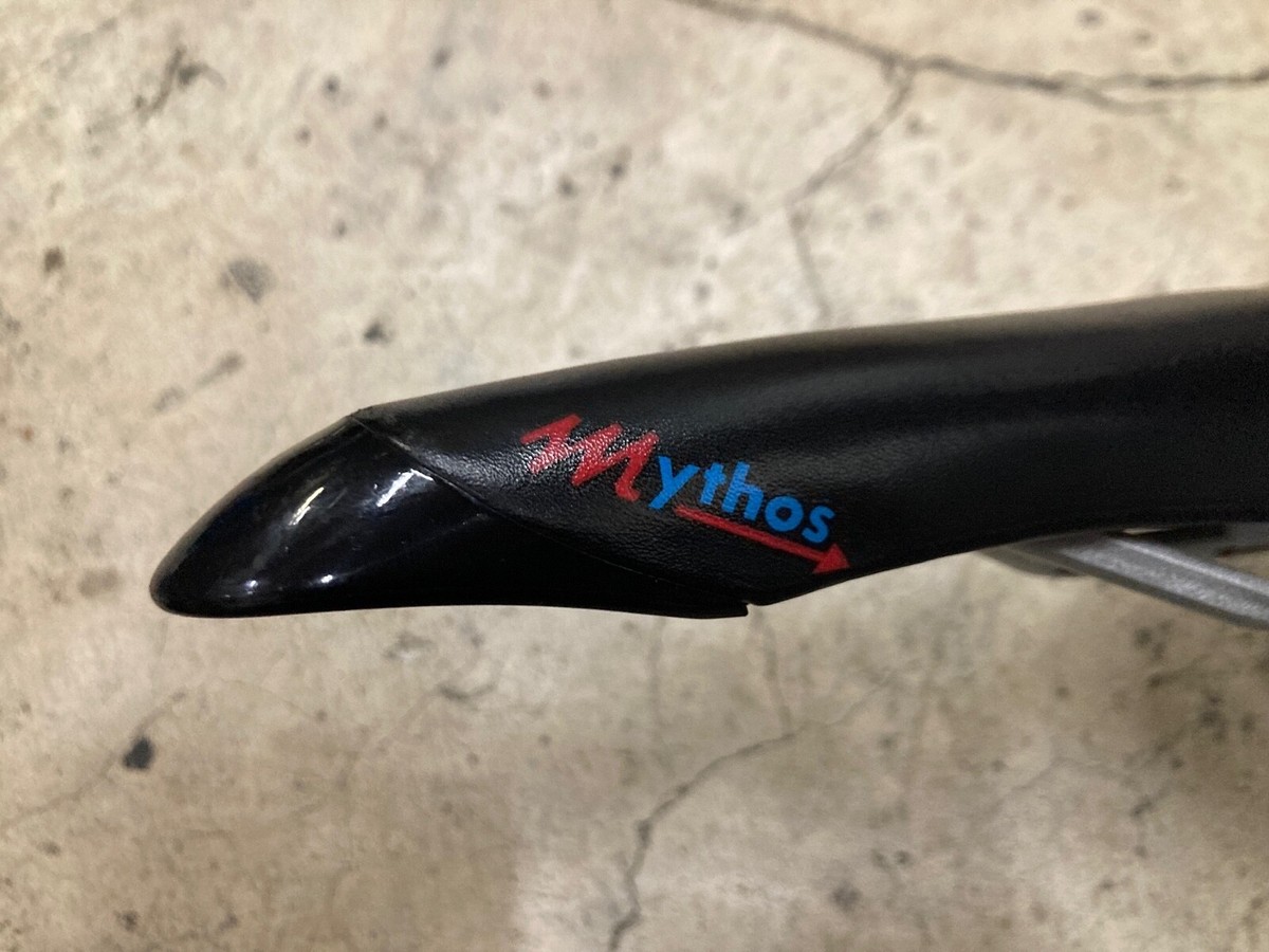 Selle De Vélo De Route Selle Italia Mythos - Cuir Noir, Rails Vanadium - Occasion