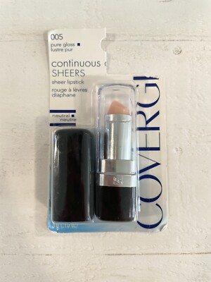 CoverGirl Continuous Color Sheers Pure Gloss 005 Neutral NOS Pkg Damage See Pics