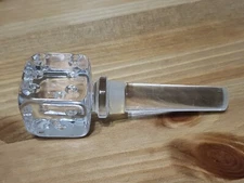 Dice Wine Stopper Clear  glass Stopper Games Casino 