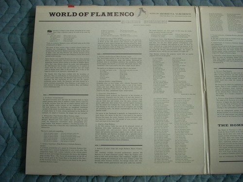 MERCURY STEREO SR 2-9120 THE ROMEROS: WORLD OF FLAMENCO (W/ JALEO) VINYL LP (RH) - Imagen 6 de 11