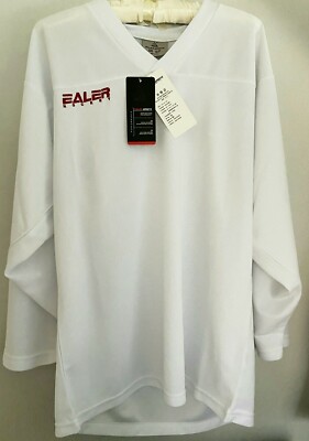 Ealer Jersey's NWT White Mens Hockey Jersey Performance Size S/P